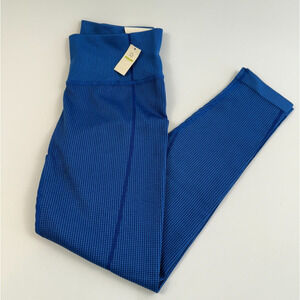 Offline Aerie Women Seamless High Rise with Offline Logo 7/8 Legging Blue L NWT
